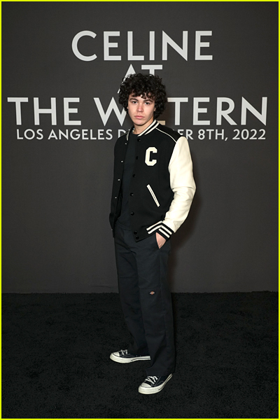 Zackary Arthur at the Celine fashion show