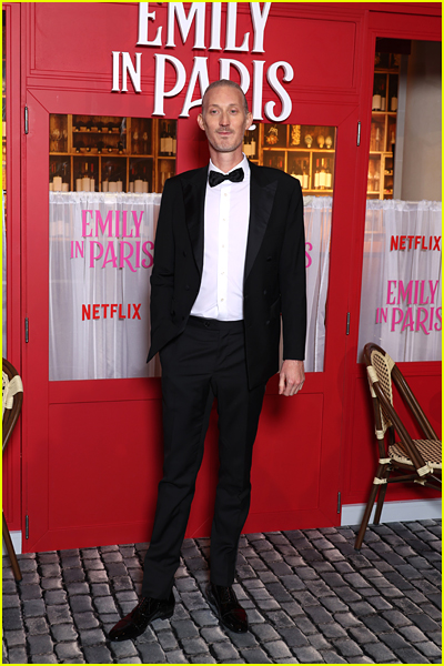 Bruno Gouery at the Emily In Paris season three premiere