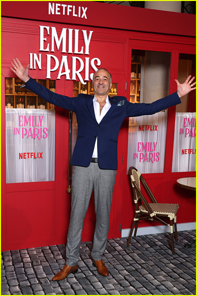 Christopher Guybet at the Emily In Paris season three premiere