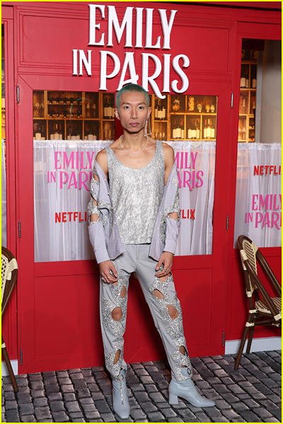 Jin Xuan Mao at the Emily In Paris season three premiere