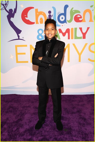 Ja'Siah Young at the Childrens and Family Emmy Awards