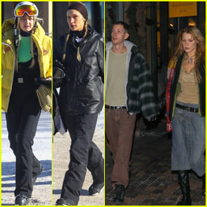 Gigi & Bella Hadid Hit the Slopes & Stop At Guest In Residence With Marc Kalman During Aspen Trip