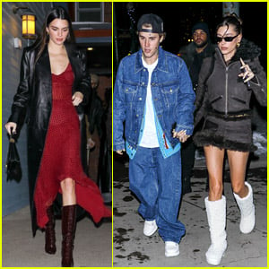 Kendall Jenner & More Celebs Join the Biebers for Pre-New Year's Weekend Dinner in Aspen