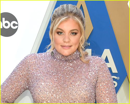 Lauren Alaina in a sparkly dress at an awards show