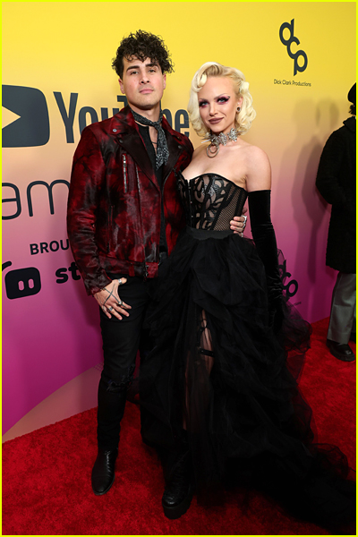 Anthony Padilla and Mykie at the Streamy Awards 2022