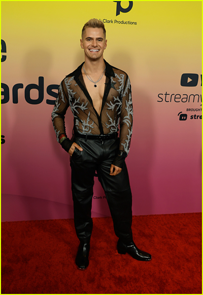 Caleb Marshall at the Streamy Awards 2022