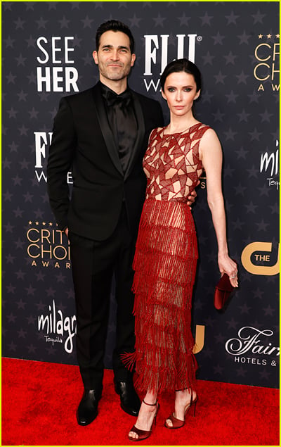 Tyler Hoechlin and Bitsie Tulloch at the Critics Choice Awards