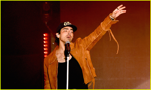 Joe Jonas performing on stage