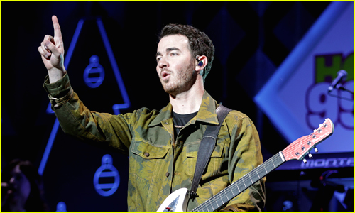 Kevin Jonas performing on stage