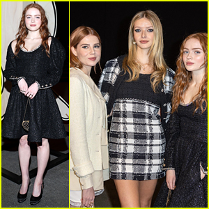 Sadie Sink Checks Out Chanel Fashion Show with Front Row Seat