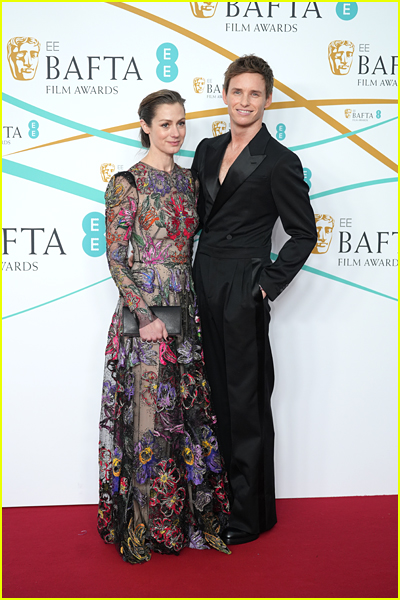 Eddie and Hannah Redmayne at the 2023 BAFTAs