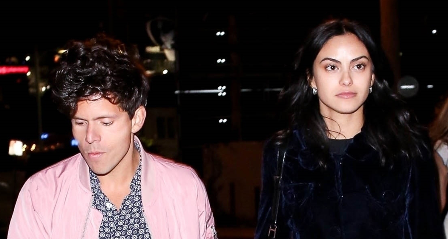 Camila Mendes & Rudy Mancuso Hold Hands While Leaving Pre-Grammys Party