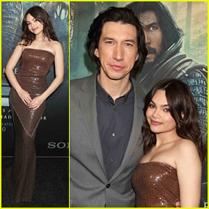 Ariana Greenblatt Joins Adam Driver at Screening of Their New