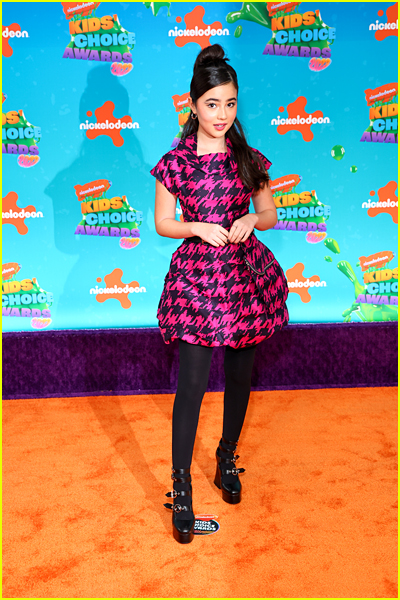 Imogen Cohen on the Kids' Choice Awards Orange Carpet