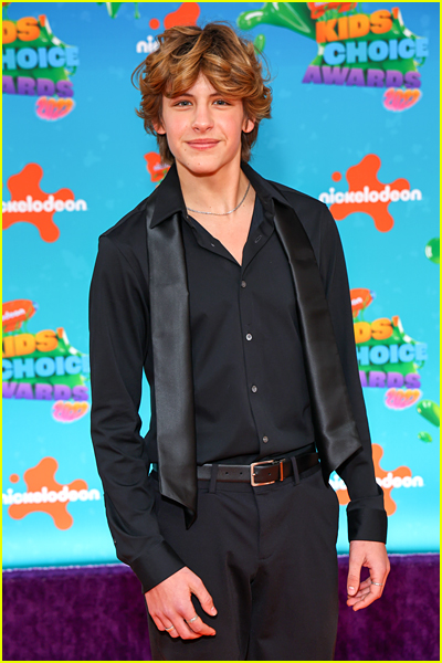 Jensen Gering on the Kids' Choice Awards Orange Carpet