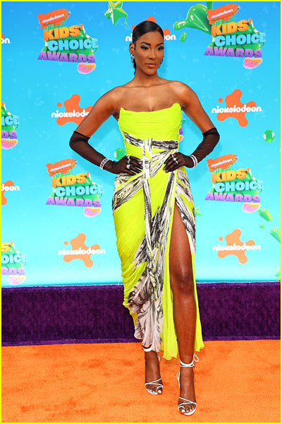 Zeta Morrison on the Kids' Choice Awards Orange Carpet