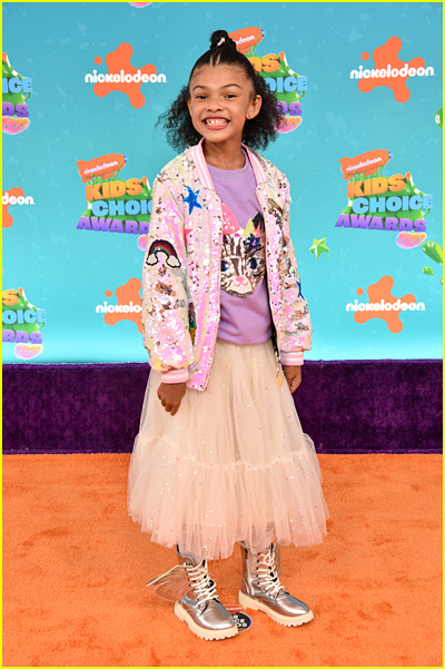 Madison Skye Validum on the Kids' Choice Awards Orange Carpet