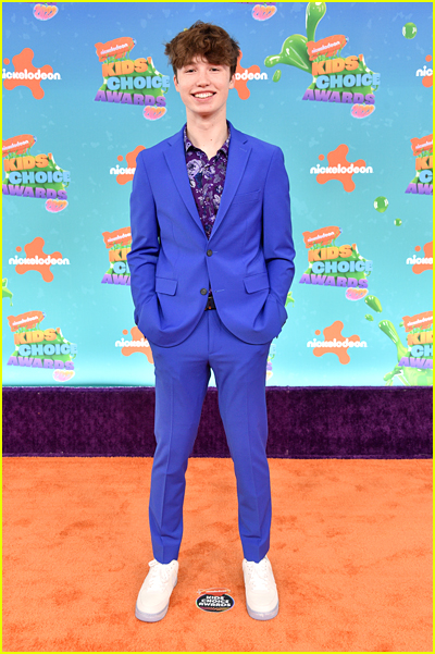 Owen Holt on the Kids' Choice Awards Orange Carpet