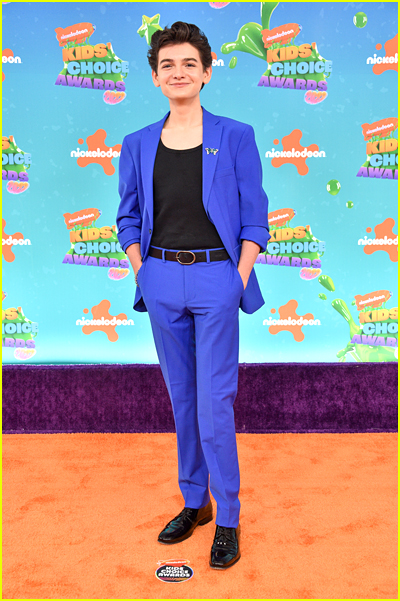 Luca Padovan on the Kids' Choice Awards Orange Carpet