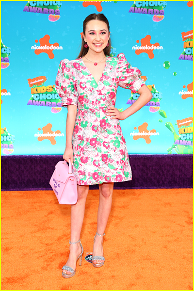 Kensington Tallman on the Kids' Choice Awards Orange Carpet