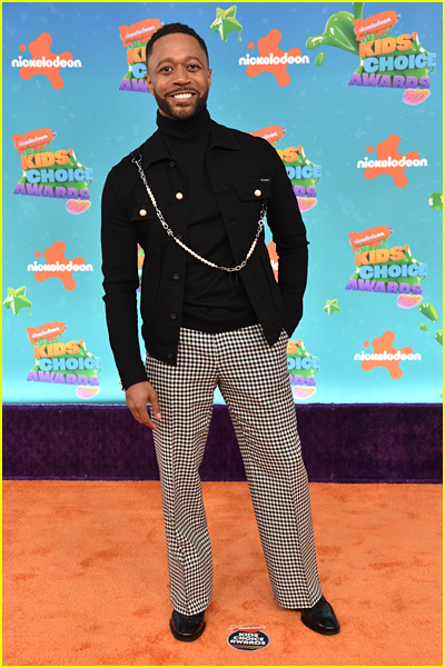 Thomas Hobson on the Kids' Choice Awards Orange Carpet