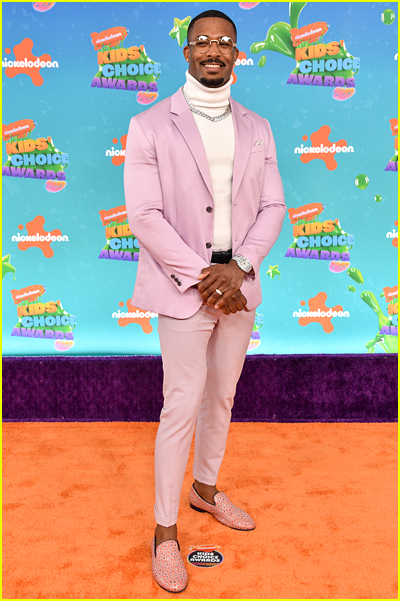Montez Ford on the Kids' Choice Awards Orange Carpet