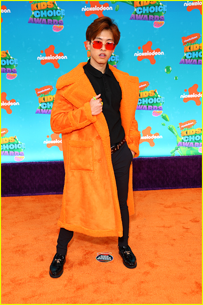 Alan Chikin Chow on the Kids' Choice Awards Orange Carpet