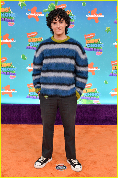 Nicolas Cantu on the Kids' Choice Awards Orange Carpet