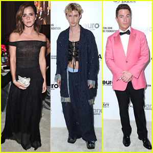 Emma Watson, Troye Sivan, Colton Haynes & More Attend Elton John AIDS Foundation's Oscars Party