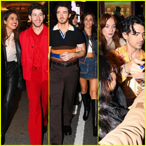 Nick, Joe & Kevin Jonas Link Up With Their Wives After 'Happiness Begins' Night of Their Broadway Show