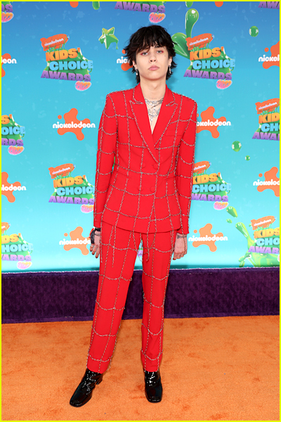 Landon Barker on the Kids' Choice Awards Orange Carpet