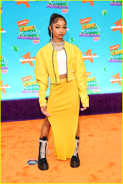 That Girl Lay Lay aka Alaya High on the Kids' Choice Awards Orange Carpet