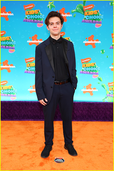 JT Casey on the Kids' Choice Awards Orange Carpet