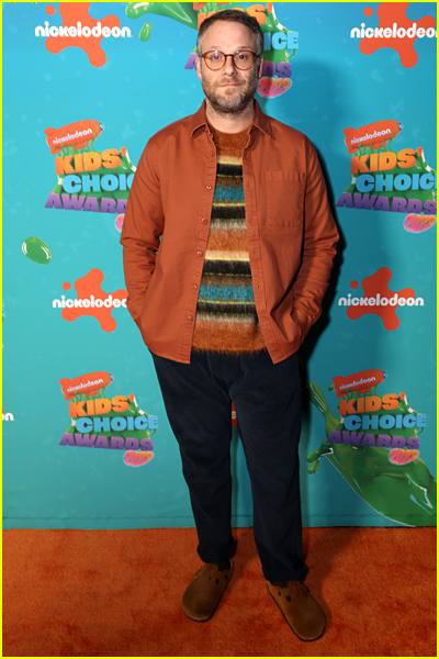 Seth Rogen on the Kids' Choice Awards Orange Carpet