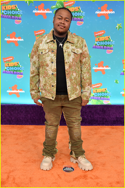 Shamon Brown Jr on the Kids' Choice Awards Orange Carpet