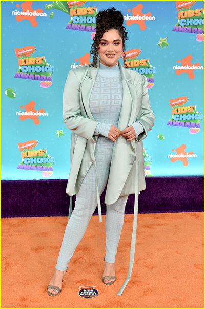 Kiara Pichardo on the Kids' Choice Awards Orange Carpet