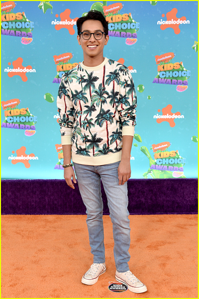 Frankie Rodriguez on the Kids' Choice Awards Orange Carpet