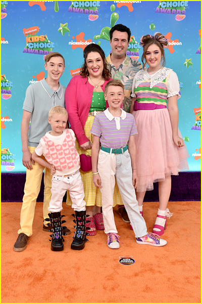 Ballinger Family on the Kids' Choice Awards Orange Carpet