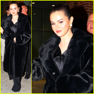 Selena Gomez Goes Glam In All-Black For Private Rare Beauty Event