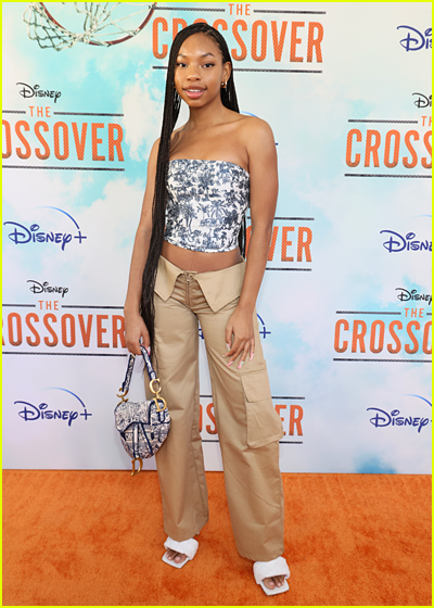 Dai Time on the orange carpet at the The Crossover premiere