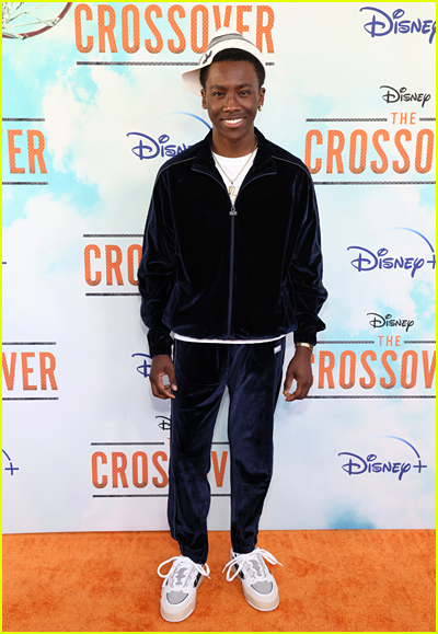 Ramon Reed on the orange carpet at the The Crossover premiere