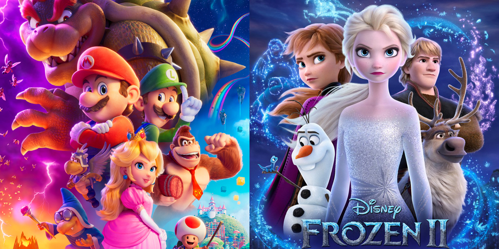 ‘Super Mario Bros’ Surpasses ‘Frozen 2’ as Highest Grossing Animated Movie Debut of All Time, Full Top 10 Revealed – See the List