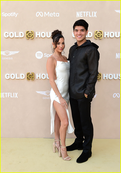 Alex Wassabi and Alexxis Lemire at the Gold House Gala