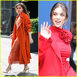 Hailee Steinfeld Brings Lots of Color to NYC for 'Spider-Man: Across the Spider-Verse' Press