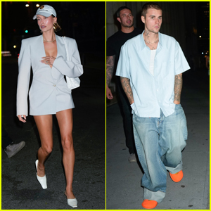 Hailey & Justin Bieber Enjoy a NYC Date Night in Matching Outfits