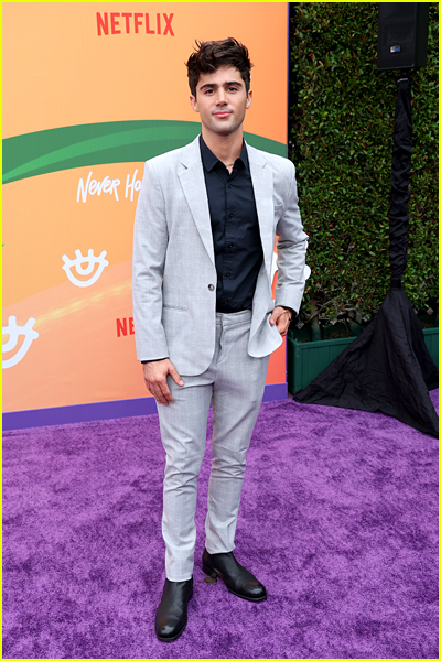 Max Ehrich at the Never Have I Ever season 4 premiere