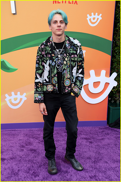 Jacob Bertrand at the Never Have I Ever season 4 premiere