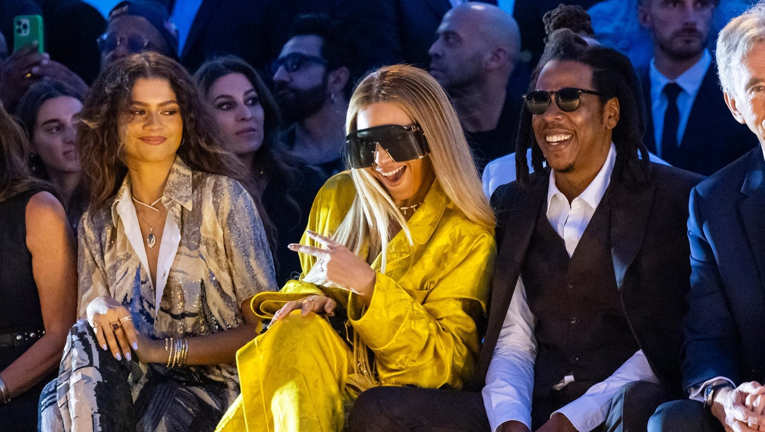 Zendaya Hangs Out with Beyonce & Jay-Z at Louis Vuitton Show in