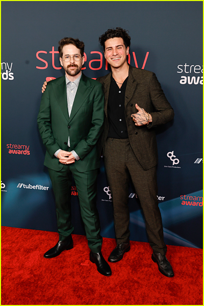 Ian Hecox and Anthony Padilla on the red carpet at the 2023 Streamy Awards