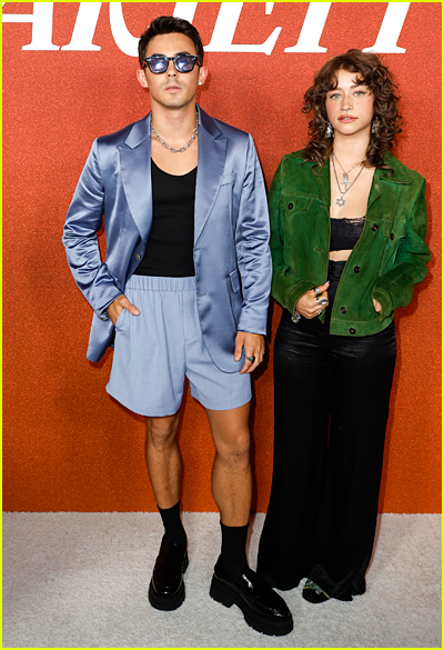 Tyler Alvarez and Odessa A'Zion on the carpet at the Variety Power of Young Hollywood event